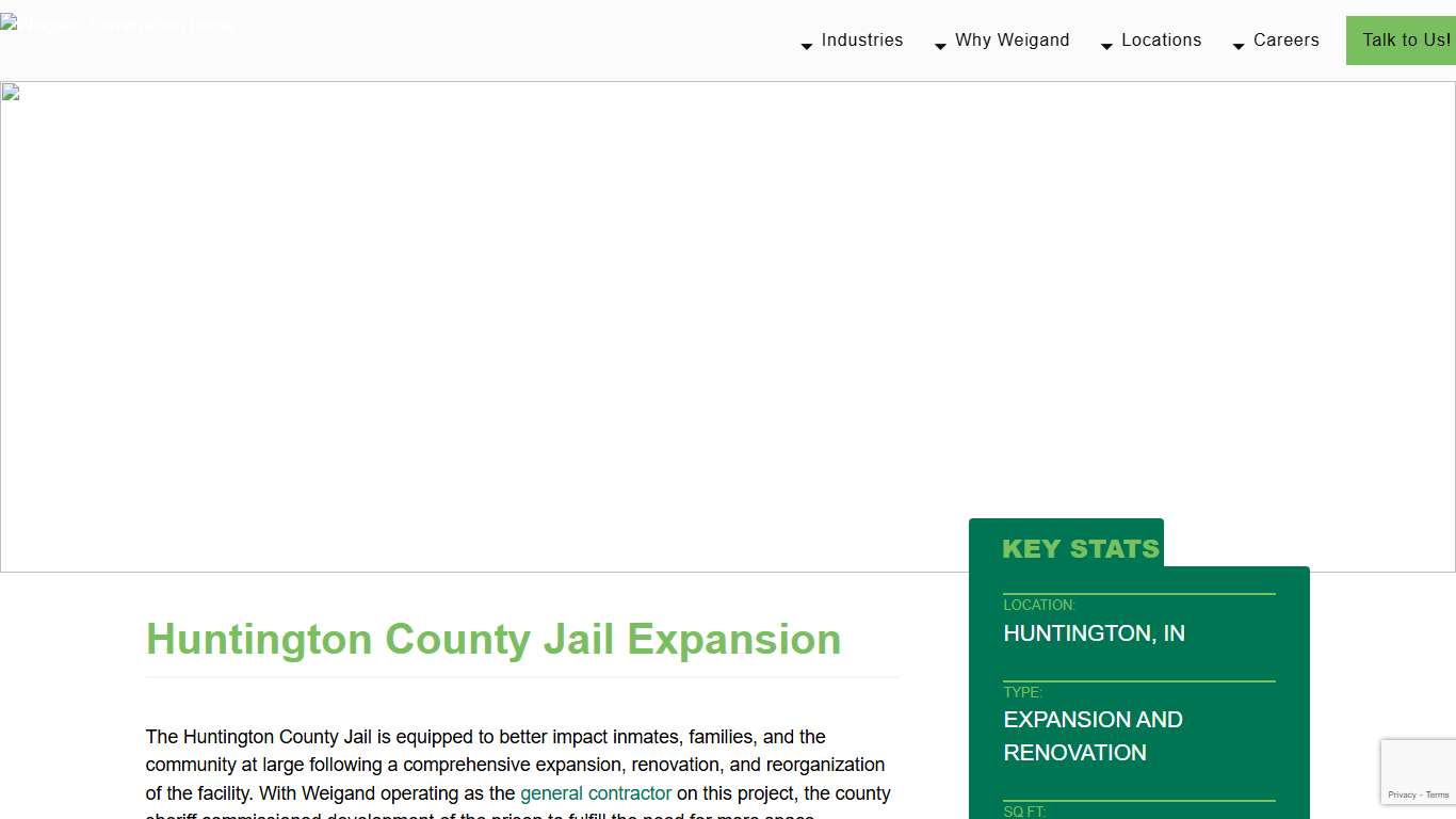 Huntington County Jail Expansion Weigand Construction